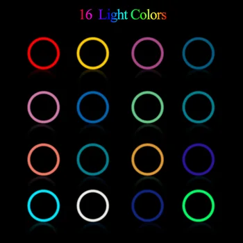 26cm pline de culoare RGB Lumină Inel cu Suport de Telefon Trepied Iluminat Inel de Lumina cu de la Distanță aparatul de Fotografiat Telefon Suport pentru Tiktok Foto Video