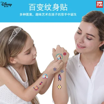 Disney noi fetele frozen 2 printesa Tatuaj Unghii autocolant Cosmetice Machiaj Box Set Frumusete Moda Jucarii Autocolant Pentru copii Cadouri
