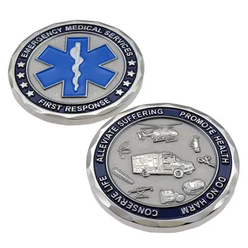Paramedic Medicale de Salvare / EMT Serviciile de Urgență Steaua Vieții Moneda