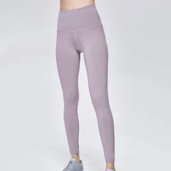 Pantaloni de Yoga pentru Femei cu talie Inalta Elasticitate Strans-Fit Running Pantaloni Atletic Wicking Respirabil Culoare Solidă Outdoo Fitness Pantaloni