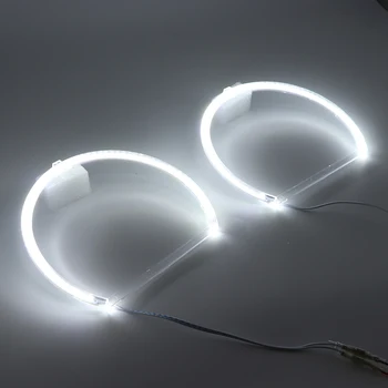 Pentru ford mustang 2010 2011 2012 Ultra luminoase SMD LED-uri albe angel eyes 2600LM 12V inel kit daytime running light