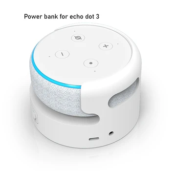 Bateria de Bază pentru Echo Dot 3-a Baterie Alexa Difuzor baterie Titularul Muntele Încărcător Pentru Echo Dot 3 16 ore timp de Redare