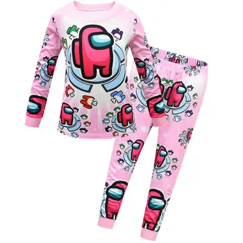 Nouă Copii Printre noi Pijamale Pijamale pentru Copii de Craciun Pijamas Acasă Haine pentru Baieti cu maneca Lunga Topuri haine de Iarna 5-14 Y