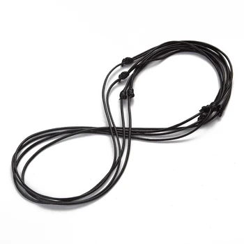 100buc 1,5 mm Negru Ceara Cablu Colier Cablu 56cm Lungime Reglabil Pentru DIY Meșteșug a Face Bijuterii Ornament Accesorii en-Gros