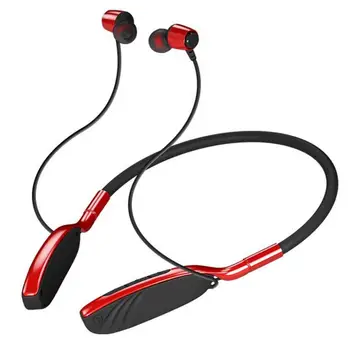 24 Hr Wireless Cap-telefoane V5.0 Sport Căști cu fixare pe gât Căști Stereo Bluetooth Headset cu Microfon pentru toate telefoanele xiaomi