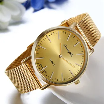 Lancardo 2021 Brand de Top pentru Bărbați Ceasuri de Lux din Oțel Inoxidabil Plasă de Trupa Ceas de Aur, Om Cuarț Femei Ceasuri Relogio homme
