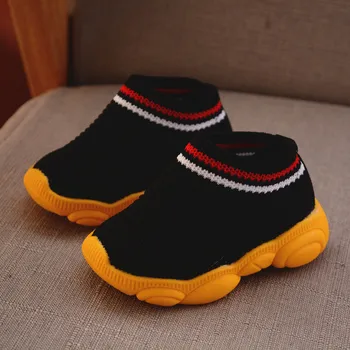 2019 Infant Toddler Pantofi Copii Fete Baieti cu Dungi Pantofi Moi, Fund Non-alunecare Confortabil Copilul Tricotate Prima Pietoni Pantofi