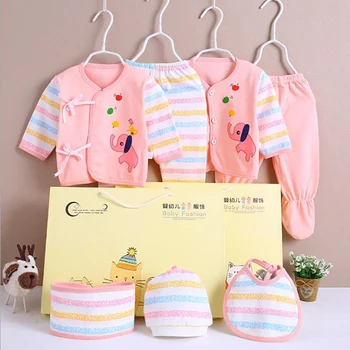 0-3M Nou-născut Seturi de Îmbrăcăminte pentru Copii Fete Baieti Haine Costume de Bumbac TINUTELE 7pcs/set MAI mult de 20 de STILURI