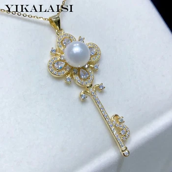YIKALAISI 925 de Bijuterii de Argint Pandantive Perle 2019 Naturale Fine bijuterii Perla 9-10mm Pandantive Pentru Femei en-gros