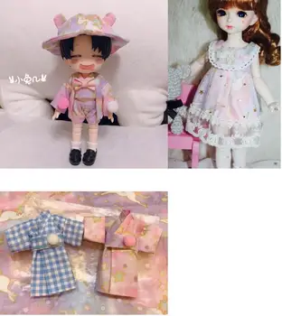 Tesatura de sifon Vis de copil unicorn haine tesatura bjd blyth manual de haine tesatura ob11 DIY haine papusa accesorii pentru barbie