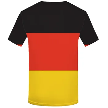Amuzant tricouri Pavilion German tricou Barbati Germania Tricou de Imprimare pline de culoare Tricouri Casual Harajuku tricouri 3d Gotic Haine Anime