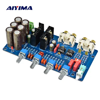 AIYIMA JRC5532 Pre Amplificator Muzica de Volum de Control Ton de Bord Febra op amp preamplificator de bord, AC, Dual 12V-18V