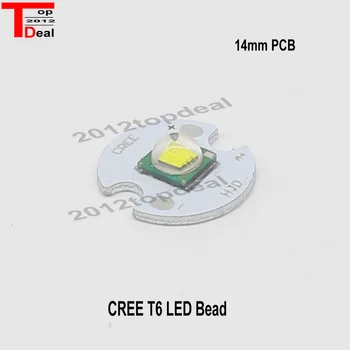 10 BUC CREE XML LED XML T6 de o putere de 10W, ALB LED de Mare Putere Emițător cu 12 mm 14 mm 16 mm 20 mm PCB pentru DIY