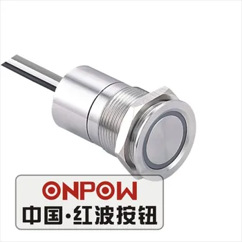 ONPOW 19mm din oțel Inoxidabil 1NO moment non-iluminate comutator Tactil capacitiv comutator TS19B-10/Y/SS