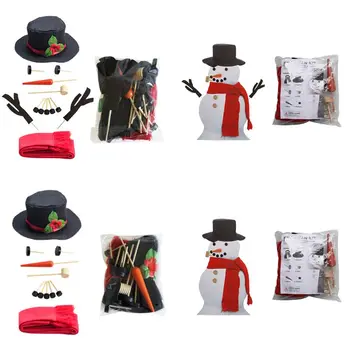 Asambla Crăciun snowman dress up costum de Craciun Decoratiuni de Vacanță cel Mai bun Cadou X4YD