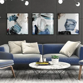 Rezumat Panza Pictura Albastru de Postere Și de Imprimare pentru Camera de zi de Decorare Dormitor Imagine Arta de Perete Moderne Office Home Decor