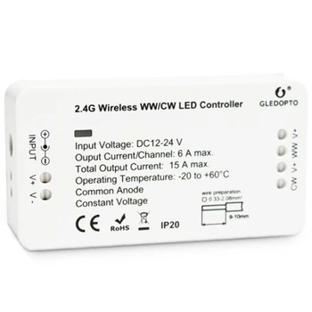 GLEDOPTO WW/CW Control Inteligent Zigbee Sistem Wireless de Control cu Led-uri Controler de Iluminat 12V-24V Rgb Comutatorul de Atenuare a CONDUS