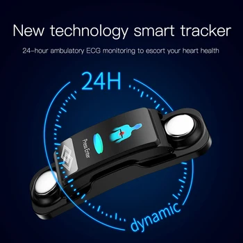 Fitness Brățară de 24 de Ore Dinamic ECG HRV SpO2 de Oxigen din Sange Monitor de Ritm Cardiac Inteligent Trupa Tracker de Sănătate Electronice Bratara