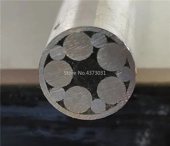 8mm Mozaic pin Nituri pentru cuțit mâner șurub de alamă Mozaicuri Nituri de unghii tub de oțel design Mai rafinat stil lungime 9cm #P39