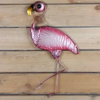 Animal Cadou de Metal Flamingo Decor de Perete în aer liber, Statui și Sculpturi de Gradina Decor în aer liber Miniaturi