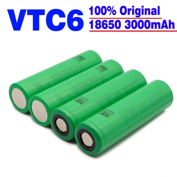 100BUC Original baterie 18650 VTC6 3.7 V 18650 3000mAh baterie reîncărcabilă pentru us18650 vtc6 3000MAH 30A Felinar Jucării Instrumente