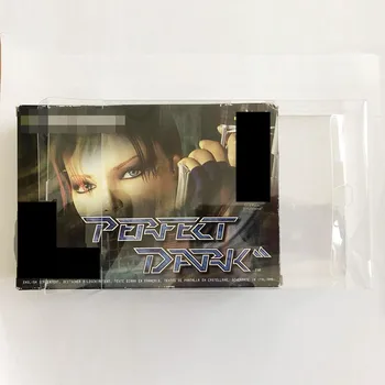 Cutie De protectie Pentru SNES N64 CIB Completați În Caseta de Jocuri Personalizate Caz Clar de Plastic