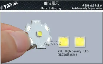 5pcs Cree XLamp XP-L XPL V5 U6 V6 Dom Lentile Alb Rece 6500K 10W LED Emitator Chip Blub Lampa cu 20MM PCB Radiator