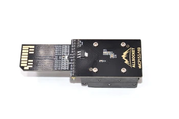 EMMC Cititor de testare priza cu 5 dimensiune limitatoare, SD, Interfață,Clapetă BGA153 BGA169 chip Pas de 0,5 mm pentru recuperare de date