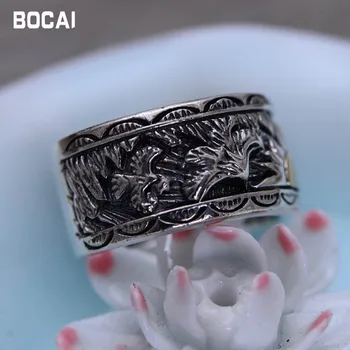 S925 argint de sex masculin inel Indian aripile de vultur soare totem argint Thai ring