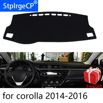 Pentru Toyota corolla 2016-2018 Styling Auto de Bord Mat Dashmat tabloul de Bord Autocolant Capac parasolar Bord Acoperă Covor