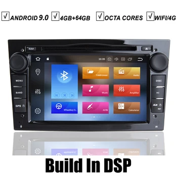 7 IPS Auto GPS DVD Player Android 10 Pentru Opel Astra H, G, J, Vectra Zafira Antara Corsa Vivaro Meriva Omega 4GB RAM+64G ROM DSP+DAB