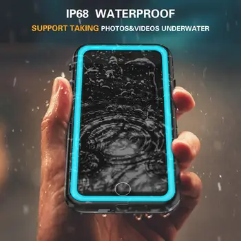 Pentru iPhone SE IP68 rezistent la apa caz viața Șoc de apă Murdărie, Zăpadă Dovada Built-in Ecran Protector pentru iPhone7 8 4.7 inch Caz Clar