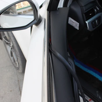 Ușa de la mașină Geam Universal DIY Styling Auto Cauciuc V Tip de Etanșare Benzi Autocolant izolare Fonică Etanșare Autocolant Accesorii Auto
