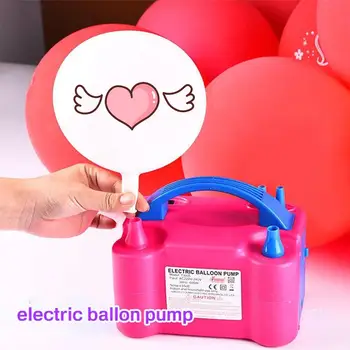 Portable electric pompa de aer baloane, dublu orificiu duză, compresor de aer, electric balon gonflabil pompa, suflanta de aer