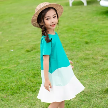 Fata Rochie De Vara Teen Bumbac Coreeană Fată Costum Verde Fără Mâneci Alb Rochie De Petrecere 4 5 6 7 8 9 10 11 12 13 14 15 Anul 2020