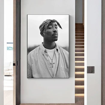 Tupac Shakur 2PAC Panza Pictura Rapper-ul Star Poster Hip Hop Pictura Arta Moder Decor de Perete Postere de Perete Imaginile pentru Home Design