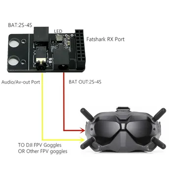 5.8 G RX PORT 2.0 Standard Digitale Audio/Video FPV Ochelari de Simulare Receptor Bord RX5808 Modul de Putere