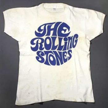 Țăranul Vintage 70 ' S Rock The Rolling Stones tricouri Unisex Bărbați Femei Stil Stradă Topuri de Vară cu Mâneci Scurte Casual Tricou Alb
