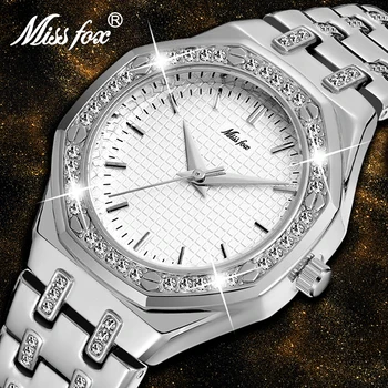 MISSFOX Faimosul Brand de Lux de sex Feminin Ceas din Oțel Inoxidabil Ceasuri de Aur Doamnă Elegantă Rochie de Petrecere Ceas Trend Produse 2020