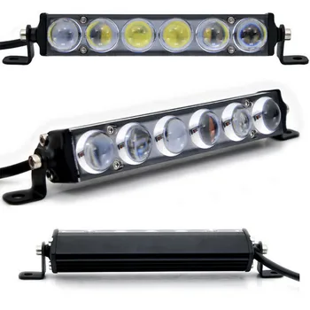 60W LED light bar 6 Led-uri de 7 inch Camion Masina Singur Rând Locului de întâlnire rezistent la apa