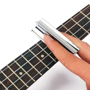 Chitara Slide Oțel Inoxidabil Ton Bar Slider Pentru Chitară Electro-Acustică Instrumente Portabile De Alunecare Metal Chitara Ton Bar