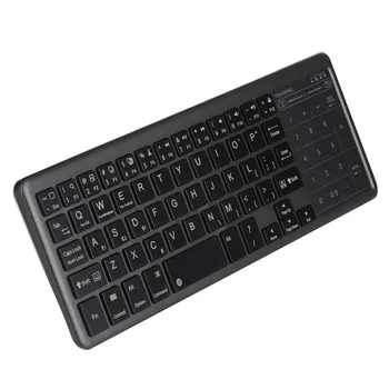 Jeleu Pieptene cu iluminare de fundal Tastatură Bluetooth Wireless Reîncărcabilă tastatura cu Numberpad Touchpad-ul pentru Android, Tabletă, Laptop, Telefon