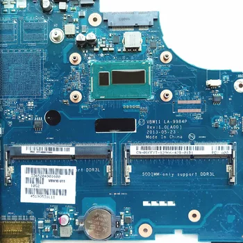 Placa de baza Laptop Pentru Dell 17R 3737 5737 Serie VBW11 LA-9984P 1CFYT 01CFYT NC-01CFYT i3-4010U DDR3L