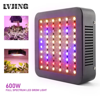 600W Spectru Complet Planta cu LED-uri Cresc de Lumină Lampă Pentru Plante de Interior Grădiniță de Flori Fructe Legume Hidroponice, Grow Tent Cip Dual-Fitolampy