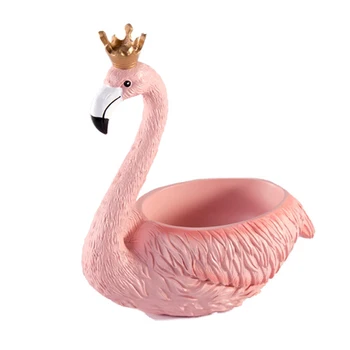 Rasina Roz Flamingo Regele Regina Figurine Decor Iubitorii de Nunta Valentine ' s Petrecere de Aniversare Accesorii Desktop Acasă Decor