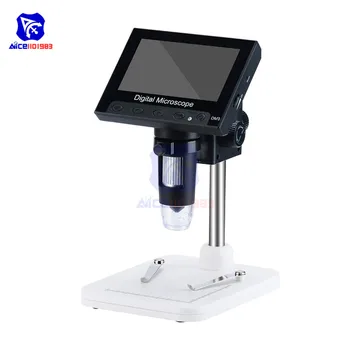 Diymore 4.3 inch LCD Microscop Digital 50X-Mărire 1000X Endoscop cu suportul de Plastic 8 LED Camera Video Microscop