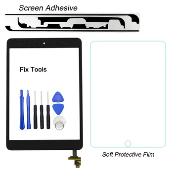 1buc Digitizer Touch Screen Panel+IC+butonul Pentru Apple iPad mini 1 A1454 mini1 A1432 A1455 Senzor Frontal de Lentile de Sticlă