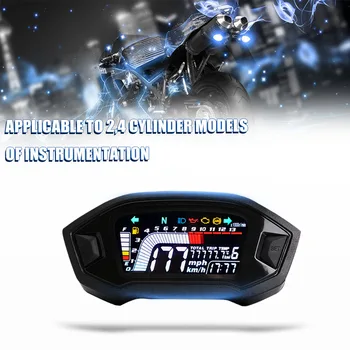 2020 Universal Motocicleta LED Reglabil Vitezometru 13000 RPM Optional Iluminare Digital Odemeter Tahometru Pentru 1,2,4 Cilindru