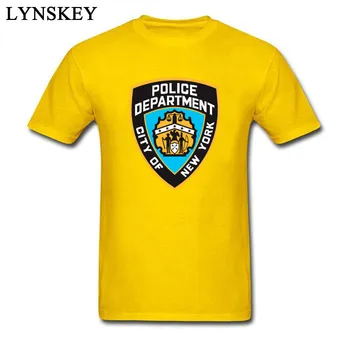 New York Departamentul de Logo-ul T Shirt Barbati Funky Slim Fit din Bumbac Topuri Tricouri Amuzante Grup Tricou Barbati