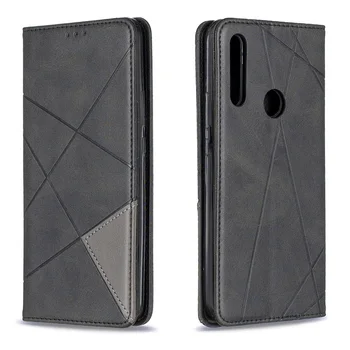 Geometrice Caz Telefon din Piele Wallet Cover Pentru Huawei Honor 9X 10 Lite 10i 9X 8S 8A 7A 7C Y7 20 de ani Stand Caz